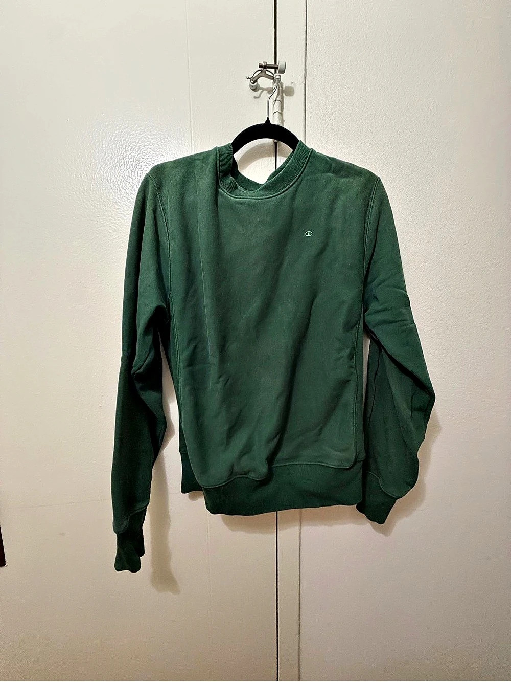 Champion Reverse Weave Crewneck Sweatshirt Green Small
